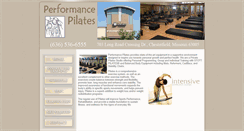 Desktop Screenshot of performancepilatesstl.com