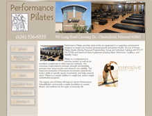 Tablet Screenshot of performancepilatesstl.com